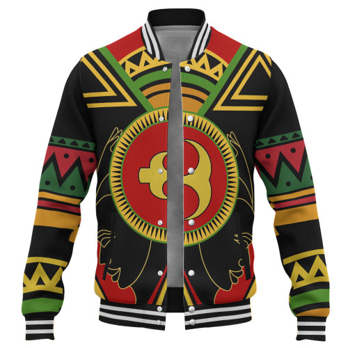 Akoko Nan Baseball Jacket Adinkra Symbols