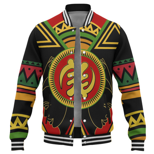 Gye Nyame Baseball Jacket Adinkra Symbols