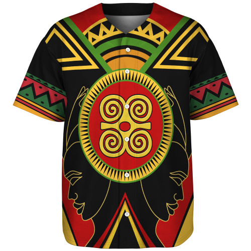 Dwennimmen Baseball Shirt Adinkra Symbols