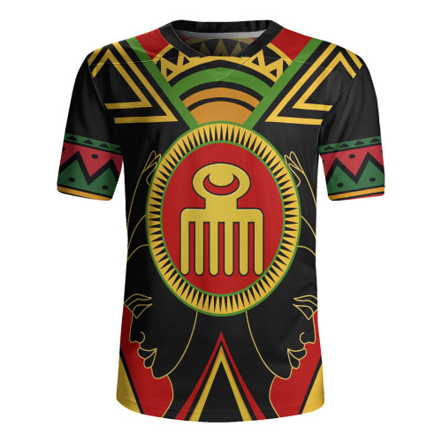 Duafe Rugby Jersey Adinkra Symbols