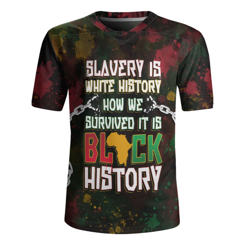 Black History Rugby Jersey Slavery Is White History