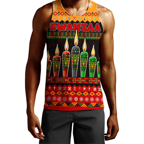 Kwanzaa Tank Top Happy Kwanzaa And Merry Christmas