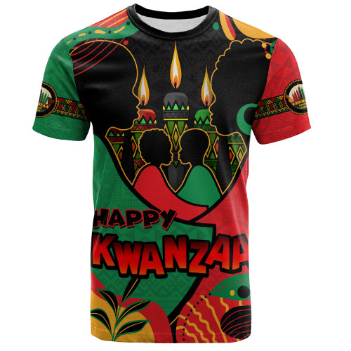 Kwanzaa T-Shirt Happy Kwanzaa With Family Concept Style