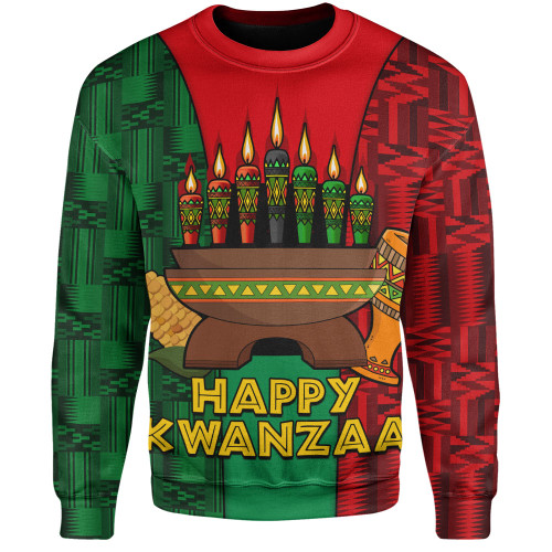 Kwanzaa Sweatshirt Holiday Kwanzaa With Culture Pattern African