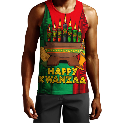 Kwanzaa Tank Top Holiday Kwanzaa With Culture Pattern African