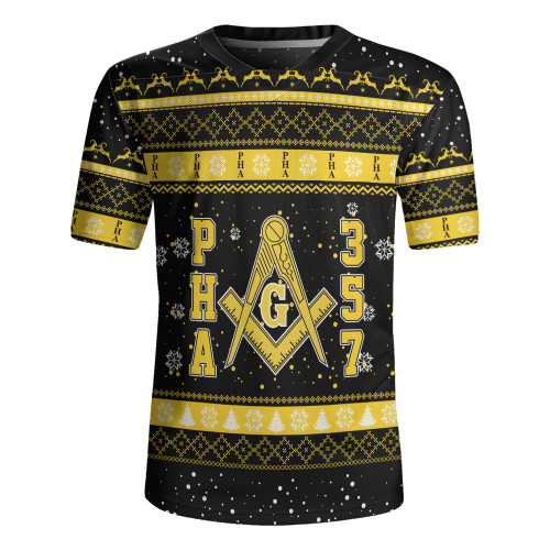 Prince Hall Freemasonry Rugby Jersey PHA 357 Christmas