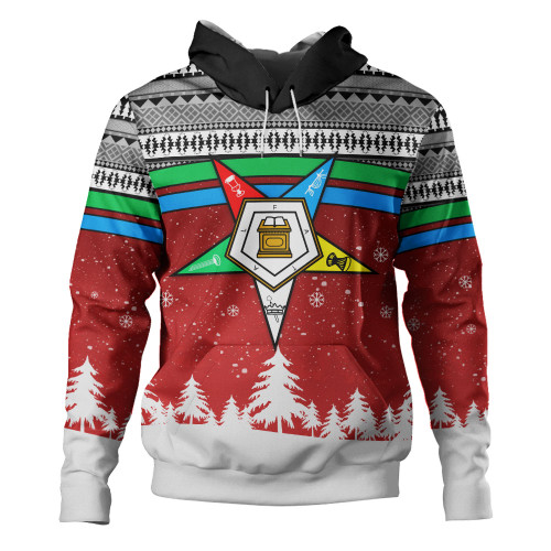 Order of the Eastern Star Hoodie Afican Pattern OES Christmas