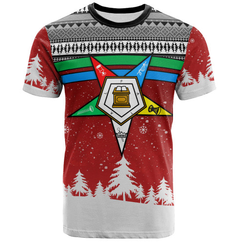 Order of the Eastern Star T-Shirt Afican Pattern OES Christmas