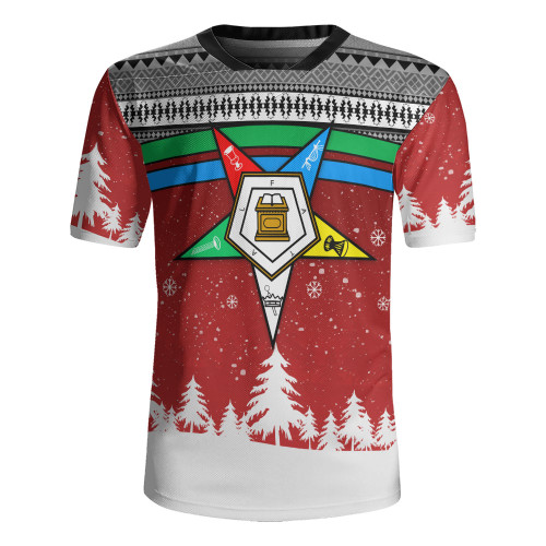 Order of the Eastern Star Rugby Jersey Afican Pattern OES Christmas