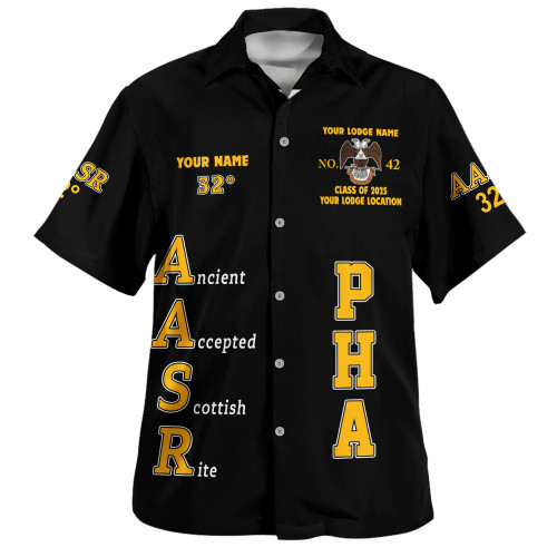 Prince Hall Scottish Rite Hawaiian Shirt Custom Master of the Royal Secret 32nd Degrees Prince Hall Scottish Rite Hawaiian Shirt Custom Master of the Royal Secret 32nd Degrees