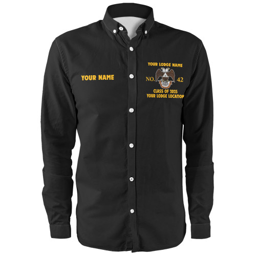 Prince Hall Scottish Rite Long Sleeve Shirt Custom AASR PHA 32nd Degrees Classic Style