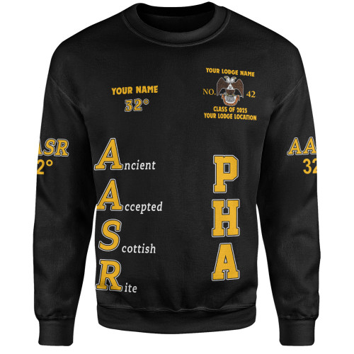 Prince Hall Scottish Rite Sweatshirt Custom Master of the Royal Secret 32nd Degrees Prince Hall Scottish Rite Sweatshirt Custom Master of the Royal Secret 32nd Degrees