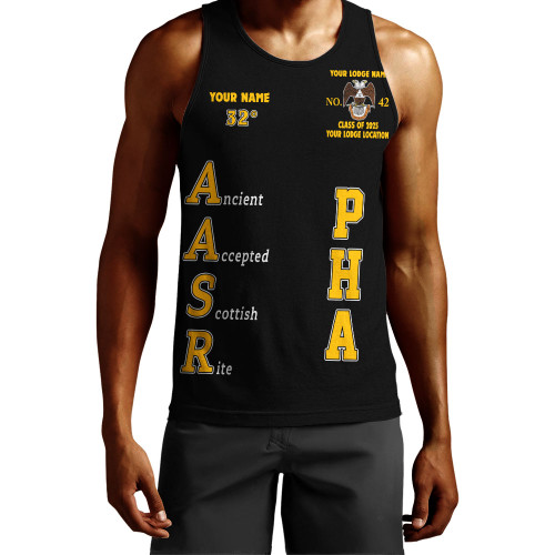 Prince Hall Scottish Rite Tank Top Custom Master of the Royal Secret 32nd Degrees