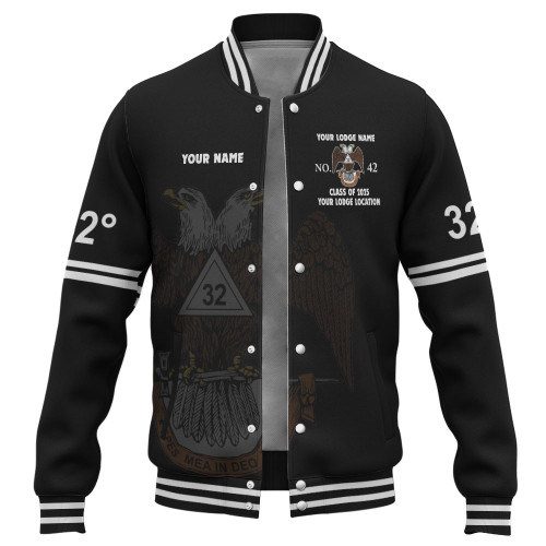 Prince Hall Scottish Rite Baseball Jacket Custom AASR PHA Simple Style