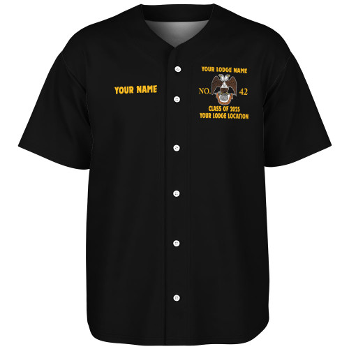 Prince Hall Scottish Rite Baseball Shirt Custom AASR PHA 32nd Degrees Classic Style