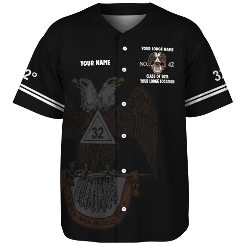 Prince Hall Scottish Rite Baseball Shirt Custom AASR PHA Simple Style