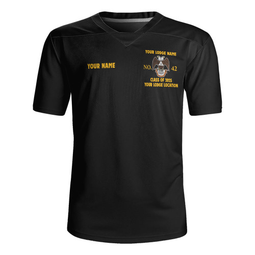 Prince Hall Scottish Rite Rugby Jersey Custom AASR PHA 32nd Degrees Classic Style