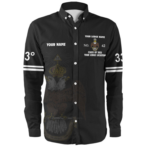 Prince Hall Scottish Rite Long Sleeve Shirt Custom 33rd Degrees Simple Style