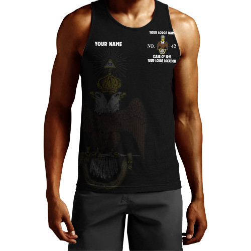 Prince Hall Scottish Rite Tank Top Custom 33rd Degrees Simple Style