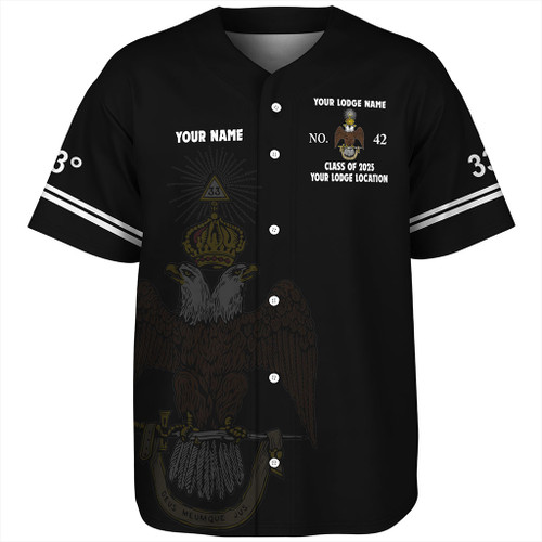 Prince Hall Scottish Rite Baseball Shirt Custom 33rd Degrees Simple Style Prince Hall Scottish Rite Baseball Shirt Custom 33rd Degrees Simple Style