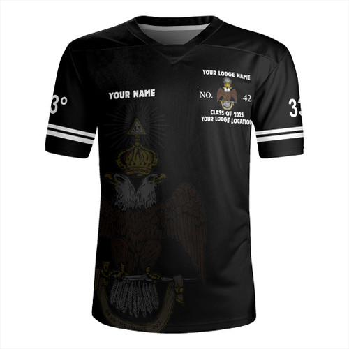 Prince Hall Scottish Rite Rugby Jersey Custom 33rd Degrees Simple Style Prince Hall Scottish Rite Rugby Jersey Custom 33rd Degrees Simple Style