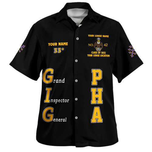 Prince Hall Scottish Rite Hawaiian Shirt Custom Sovereign Grand Inspector General 33rd Degrees