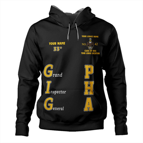 Prince Hall Scottish Rite Hoodie Custom Grand Inspector General 33rd Degrees Prince Hall Scottish Rite Hoodie Custom Grand Inspector General 33rd Degrees