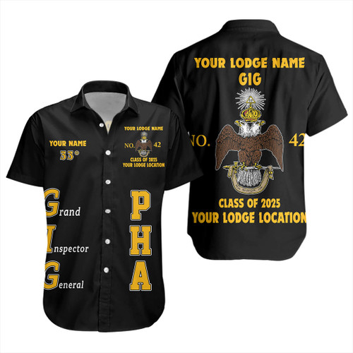 Prince Hall Scottish Rite Short Sleeve Shirt Custom Grand Inspector General 33rd Degrees Prince Hall Scottish Rite Short Sleeve Shirt Custom Grand Inspector General 33rd Degrees