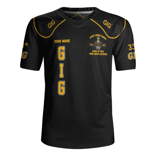Prince Hall Scottish Rite Rugby Jersey Custom GIG 33rd Degrees Brotherhood Style