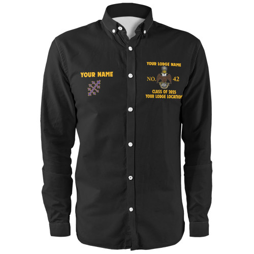 Prince Hall Scottish Rite Long Sleeve Shirt Custom GIG 33rd Degrees Classic Style
