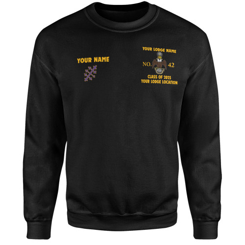Prince Hall Scottish Rite Sweatshirt Custom GIG 33rd Degrees Classic Style