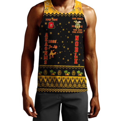 Prince Hall Shriners Tank Top Custom Noble Walking Christmas Stye