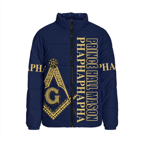 Prince Hall Freemasonry Padded Jacket Blue PHA Style