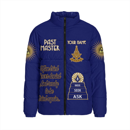 Prince Hall Freemasonry Padded Jacket Custom Lodge Past Master Style Prince Hall Freemasonry Padded Jacket Custom Lodge Past Master Style