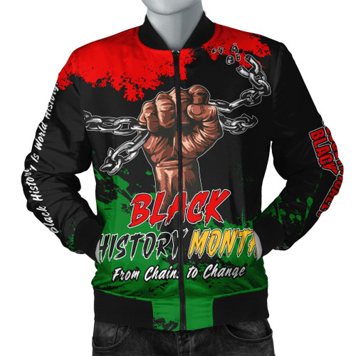 Black History Bomber Jacket Black History From Chains To Change Black History Bomber Jacket Black History From Chains To Change