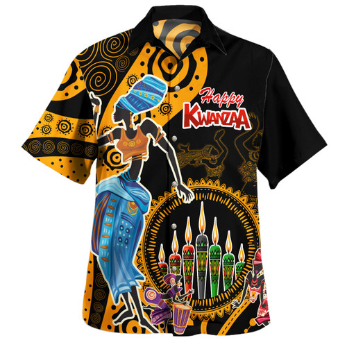 Kwanzaa Hawaiian Shirt Happy Kwanzaa Tribal Dancing African Beautiful Kwanzaa Hawaiian Shirt Happy Kwanzaa Tribal Dancing African Beautiful