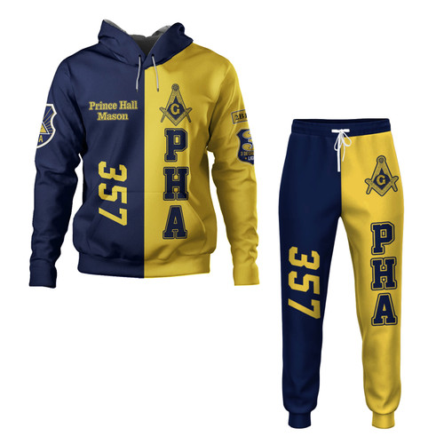 Prince Hall Freemasonry Combo Hoodie And Jogger Mason 357 Prince Hall Masonic