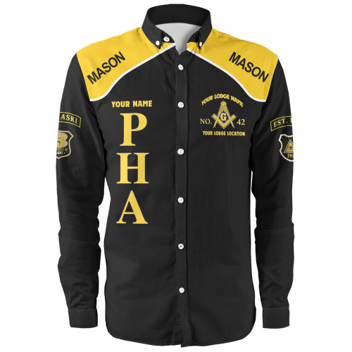 Prince Hall Freemasonry Long Sleeve Shirt Custom Prince Hall Mason 357 Freemasonry Brotherhood Style