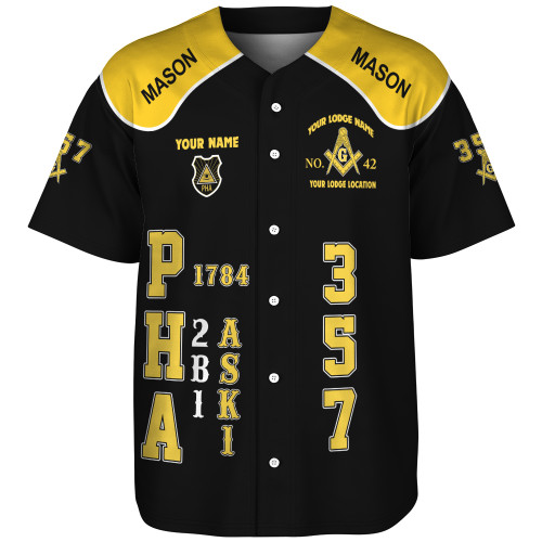 Prince Hall Freemasonry Baseball Shirt Custom Prince Hall Mason 357 Freemasonry Walking Varsity Style