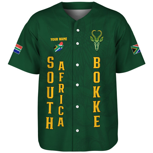 South Africa Baseball Shirt Bokke Pride Spirit Walking Style