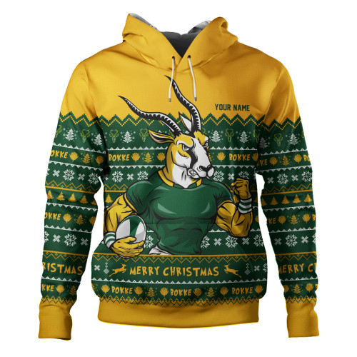 South Africa Hoodie Bokke Pride Merry Christmas