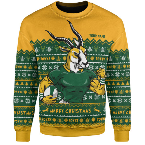 South Africa Sweatshirt Bokke Pride Merry Christmas