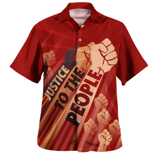 Black History Hawaiian Shirt Justice To The People