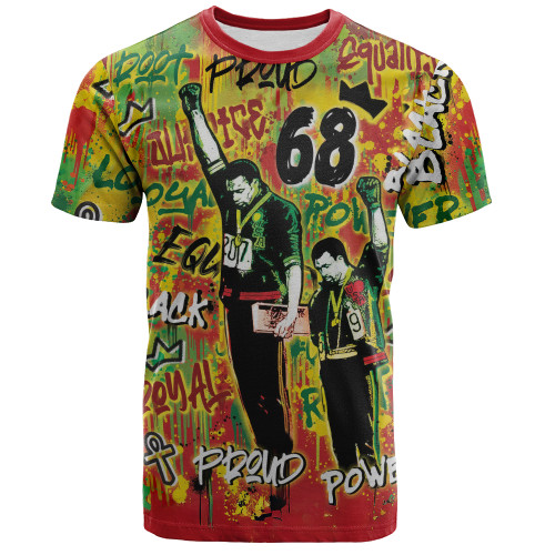 Black History T-Shirt 68 Graffiti Brush Color