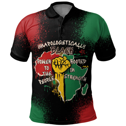 Black History Polo Shirt Power In Our Roots