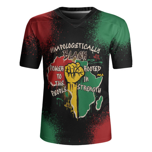 Black History Rugby Jersey Power In Our Roots