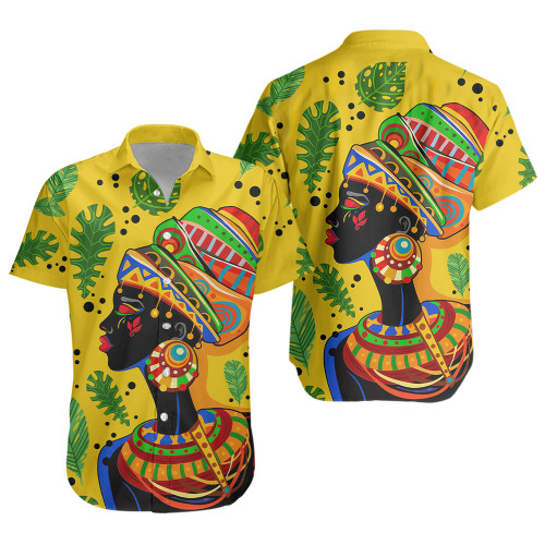 Black Identity Short Sleeve Shirt African Art Women