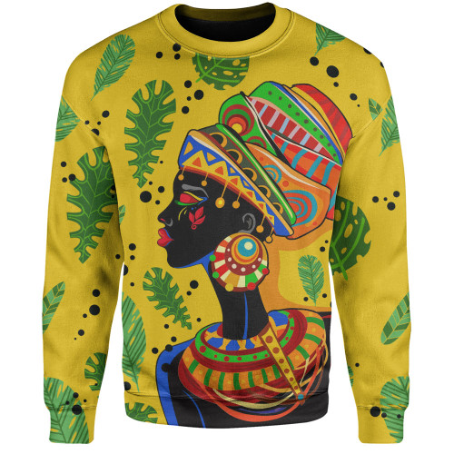 Black Identity Sweatshirt African Art Women