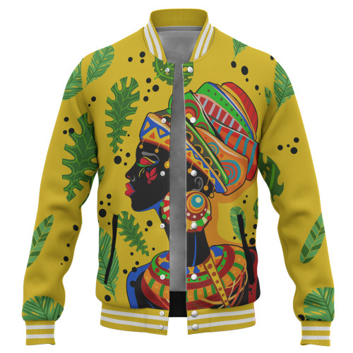 Black Identity Baseball Jacket African Art Women