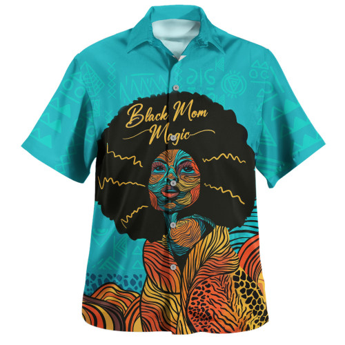 Black Identity Hawaiian Shirt Black Mom Magic